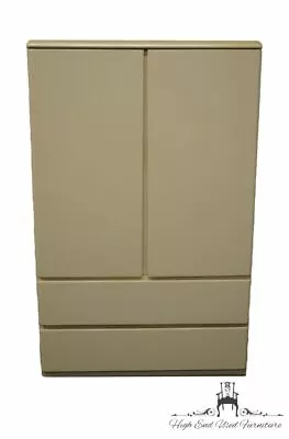 LANE FURNITURE Allure Collection Lacquered Cream / Off White Contemporary Mod... • $159.99