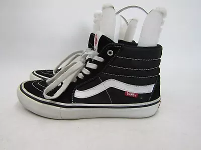 Vans Old Skool Pro Mens Size 8 White Black Laces High Tops Sneakers Casual Shoes • $52.25