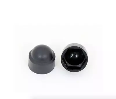 M5 M6 M8 M10 M12 M16 Black Plastic Dome Bolt Nut Protection Caps Cover Hexagon • £1.99