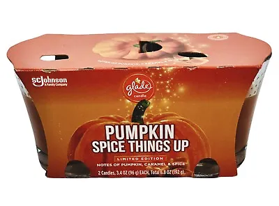 Glade Pumpkin Spice Things Up Jar Candles Limited Edition 2ct 3.4oz Each NEW  • £16.15