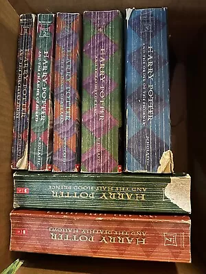 Harry Potter Paperback Book Complete Scholastic Set 1-7 JK Rowling • $20