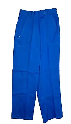 VTG 80s Womens 16 Side Zip Baggy Cargo Chino Pants Blue Streetwear • $53.39