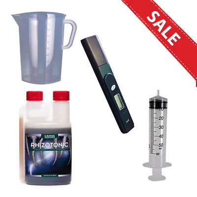 £36.22 • Buy SALE Canna Rhizotonic 250ml Nutrient Hydroponic Kit PH Pen 50ml Syringe 3ltr Jug