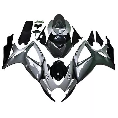 Gray Black Fairings For 2006 2007 Suzuki GSXR600 GSXR750 Injection Bodywork Kit • $369.95