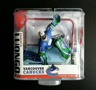 McFarlane NHL Ser 15 ROBERTO LUONGO Vancouver Canucks Retro Chase Variant Figure • $49.99