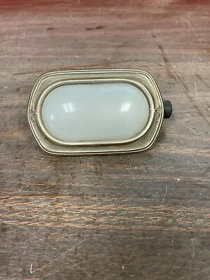 Vintage Antique Car Truck Auto Dome Light Lamp Milk Glass Frosted Lens Art Deco • $59.99