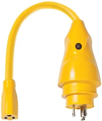 Marinco P30-15 EEL 15A-125V Female To 30A-125V Male Pigtail Adapter - Yellow • $64.12