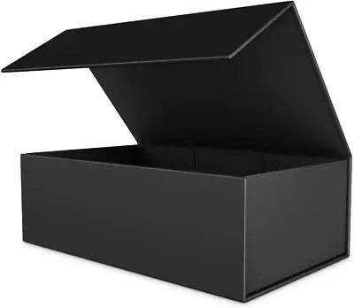 Gift Box Black With Magnetic Closure Lid 12  X 6  X 4  Gift Box For PresentsLux • $12.08