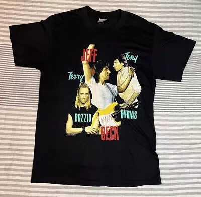 Jeff Beck Vintage 1989 Guitar Shop Tour Official Rock T Shirt Sz Large 80s 90s • $19.97