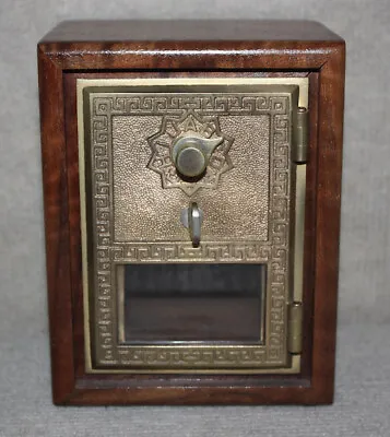 Antique USPS P O Post Office Box Door Bank With Combination • $58