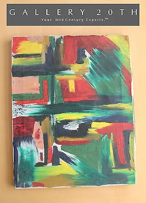 Conversation! Mid Century Modern Original Abstract Oil Painting! Art Picasso Vtg • $2200