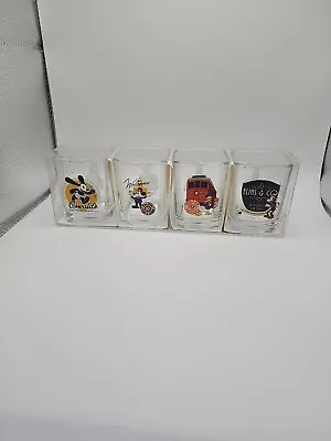 Disney California Adventure Buena Vista Street Set Of 4 Shot Glass NEW Oswald • $34.99