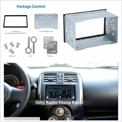 2DIN Metal Fascia Mounting Dash Kit For Car Radio DVD Stereo Installation Frame • $24.20