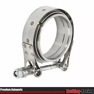 $15.66 • Buy 3 Inch For V Band Clamp Kit W/Male Female Flange Mild Steel MS Turbo Exhaust 3 