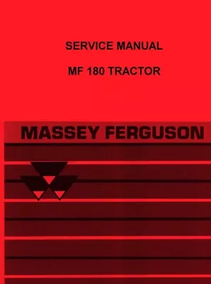 Massey Ferguson MF 180 MF180 Tractor Service Shop Manual • $49.83