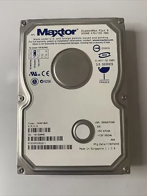 Code BAH41B70  KGCA 6B200P0040603 IDE 200GB  Hard Drive  Tested • $31.49