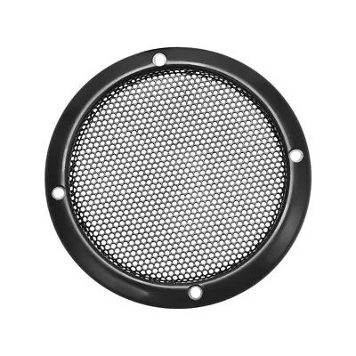 Speaker Grill Cover 3 Inch 93mm Mesh Decorative Circle Subwoofer Guard Black • $12.27
