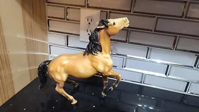 Vintage 70's Breyer Horse #87 Traditional Diablo Mustang Buckskin Semi Rearing • $18