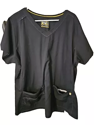 Wonder Wink Next Brand Black Scrub Top - Sz 2X • $3.99