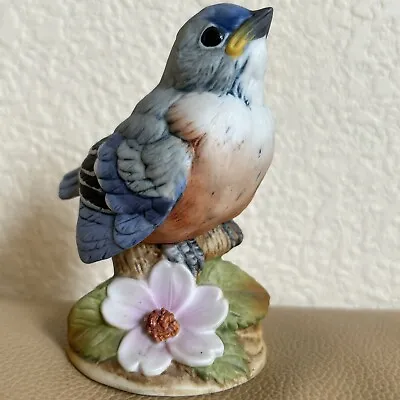 Vintage BLUEBIRD ANDREA  By SADEK #6350 Porcelain 3 3/4 Inches Tall Japan • $14