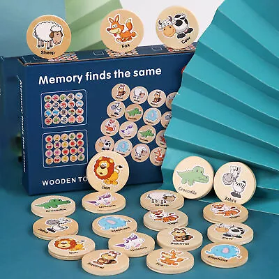 Summer Camp Concentration Memory Matching Board Games For Preschool Toddler • $11.30