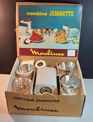 VTG Moulinex Electric Meat Grinder Grater Salad Maker Combine France Complete • $65.57