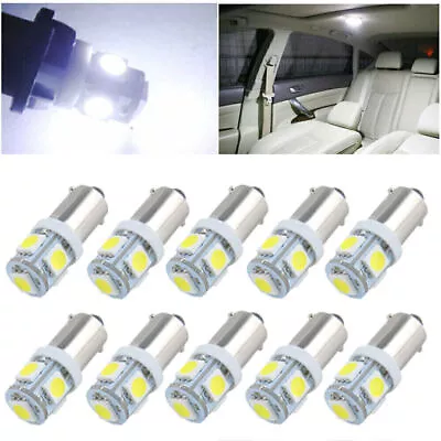 10 X T11 BA9S 5050 5SMD White LED Car Interior Dome Map Light Bulbs Driving Lamp • $9.59