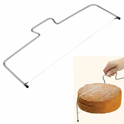 Cake Cutter Slicer Line Bread Wire Cutting Levelled Decorator Baking Tool  • £3.45