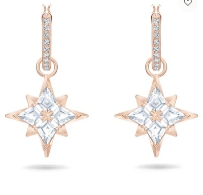 £42.99 • Buy Swarovski Symbolic Drop Earrings Star, White, Rose Gold-tone Plated, RRP £59.50