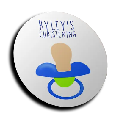 £2.59 • Buy Personalised Dummy Christening Baptism Stickers For Sweet Cones. Fast Delivery