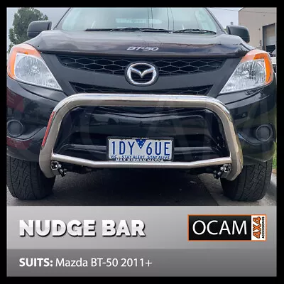 Nudge Bar For Mazda BT-50 11/2011-08/2020 Stainless Steel Grille Guard Airbag C • $399