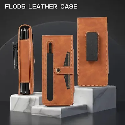 $25.99 • Buy For Samsung Galaxy Z Fold5, Holster Belt Clip Leather Wallet With Inner Case