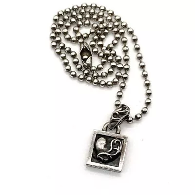 Chrome Hearts Accessories Framed Heart Silver Pendant Necklace No Box 14.96in • $531.12