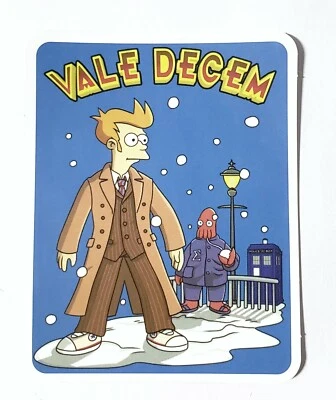 Futurama Decal Sticker Waterproof Removable Laptops Tablet Skateboard Dr Who • £5.70