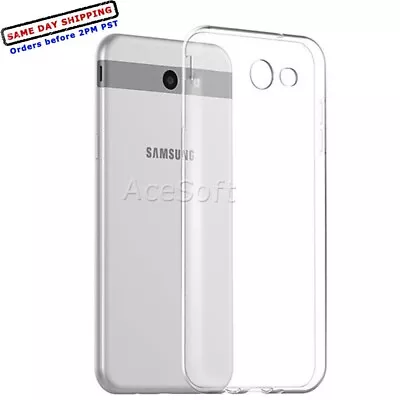 Premium Transparent Slim Soft TPU Case For Verizon Samsung Galaxy J7 V SM-J727V • $12.98