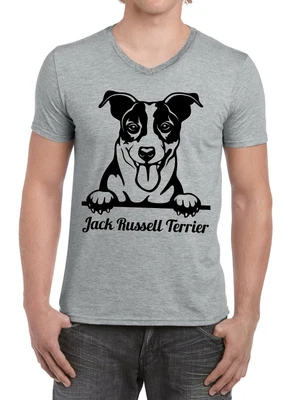 £12.04 • Buy Jack Russell Terrier V-NECK Mens T-Shirt