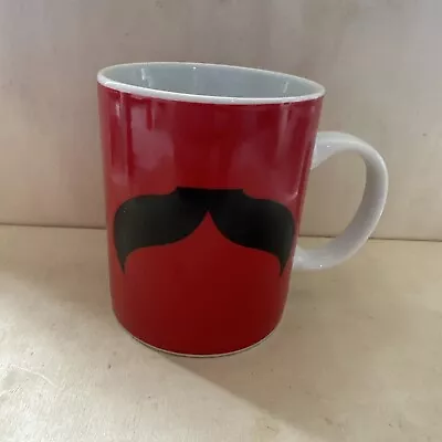 Soho Loft Red White Black Mustache The Super Cool Coffee Mug 2 • $14.99