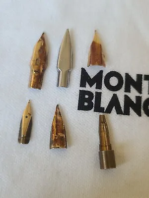 Montblanc Lot Of Noblesse & Slim Nibs For Part Or Repair  Gold & Silver  Nibs • $99