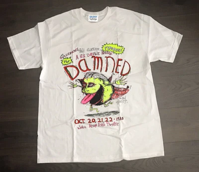 $14.99 • Buy Vtg THE DAMNED GOLDENVOICE 1988 Concert T-Shirt