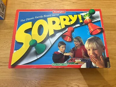 VINTAGE SORRY Board GAME Rare 1996 Waddingtons Edition • £9.99