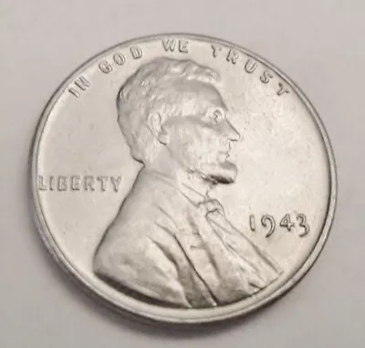 1943 P Lincoln Steel Wheat Cent / Penny  AVE CIRCULATED  **FREE SHIPPING** • $1.34