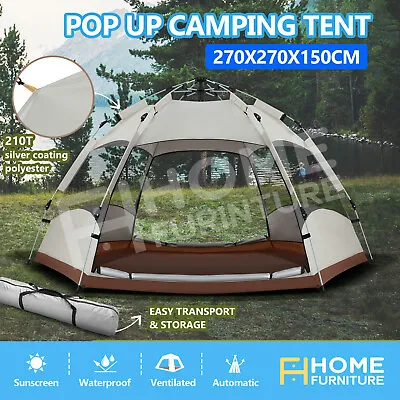 $109.50 • Buy OGL Pop Up Camping Tent 5 Person Beach Instant Shelter Dome Shade Outdoor Hiking