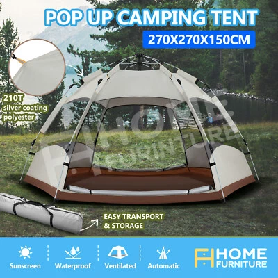 $109.50 • Buy OGL Pop Up Camping Tent 5 Person Beach Instant Shelter Dome Shade Outdoor Hiking