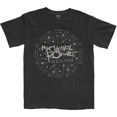 My Chemical Romance T-Shirt MCR March Circle Rock Band Official New Black • £14.95