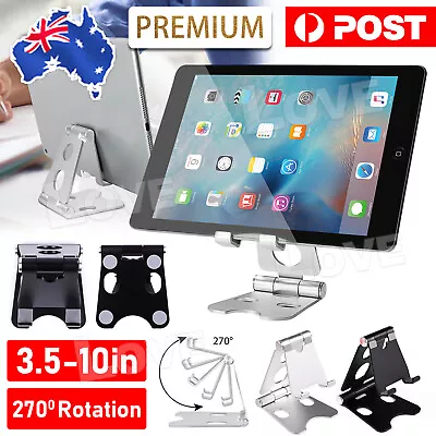 Universal Folding Aluminum Tablet Mount Holder Stand For IPad IPhone Samsung • $8.45