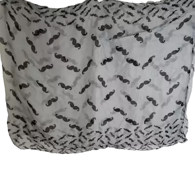 Infinity Style Mustache Motif Scarf One Size • $12.74