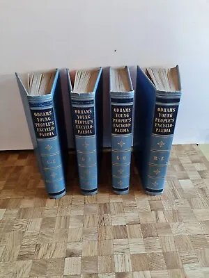 Vintage Odhams Young Peoples Encyclopedia - 4 Volumes Full Set • £4.99