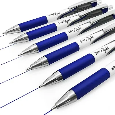 Zebra Classic Z-Grip Flight Ballpoint Pens - 1.2mm - Blue Ink - Pack Of 6 • £5.99