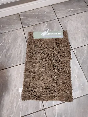 Luxury Bath Mat Set – Brand New – 06.09.02 • £7.94