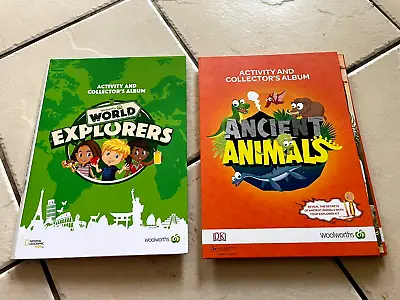 Woolworths World Explorers & Woolworths Ancient Animals Full Set Of Cards • $35